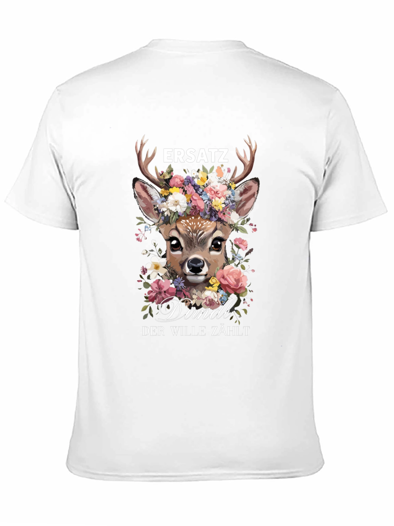 Ersatz Dirndl Deer Floral T-Shirt
