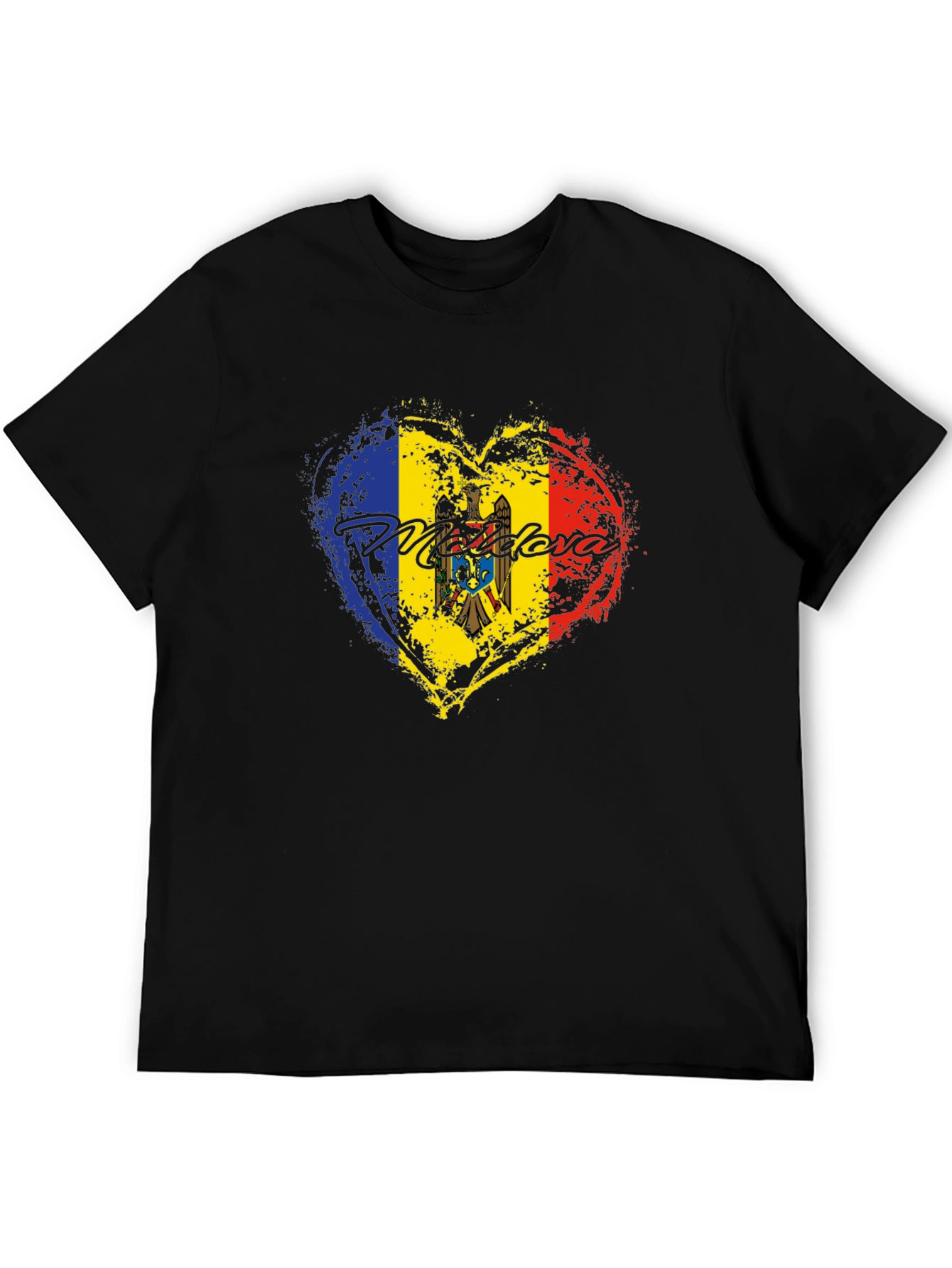 Moldova Flag Heart T-Shirt