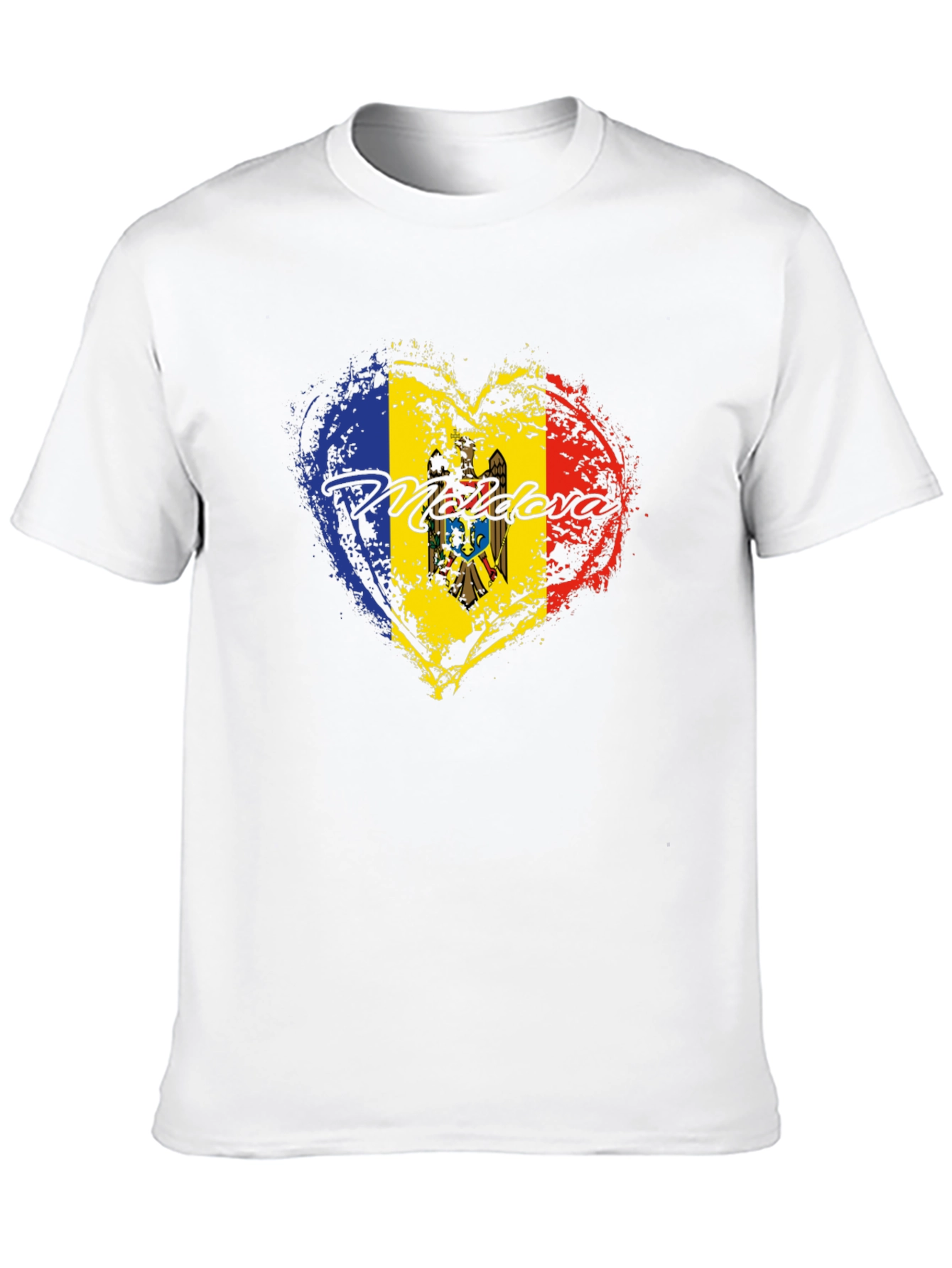 Moldova Flag Heart T-Shirt