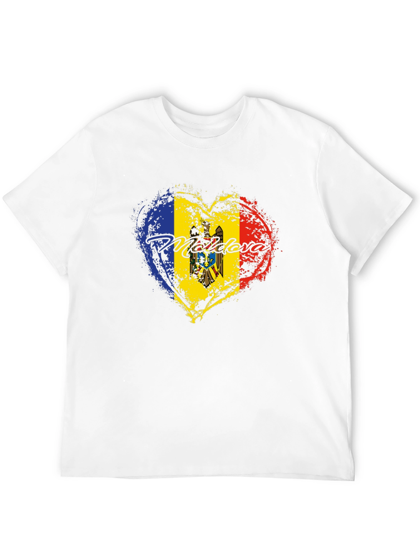 Moldova Flag Heart T-Shirt