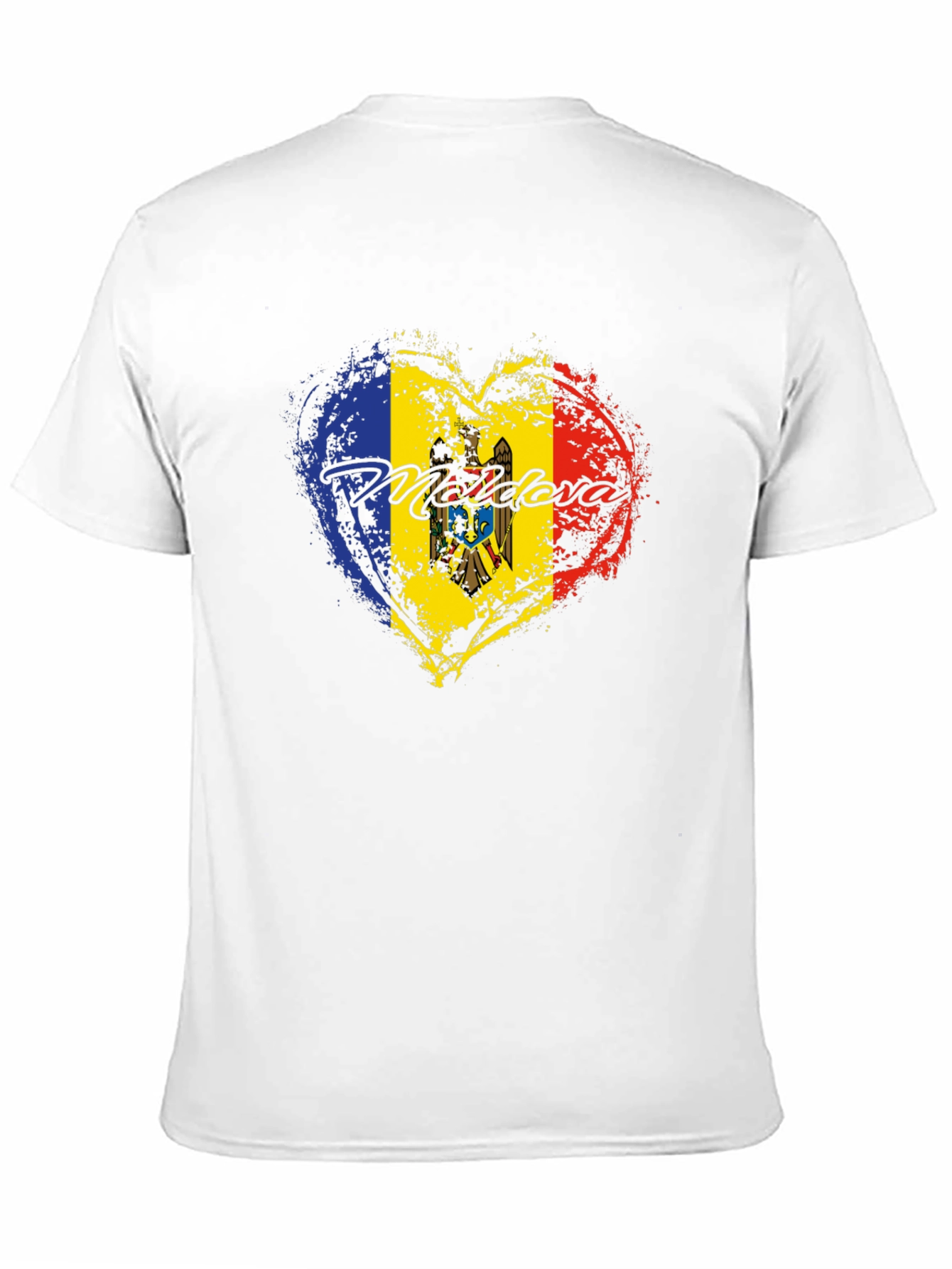 Moldova Flag Heart T-Shirt