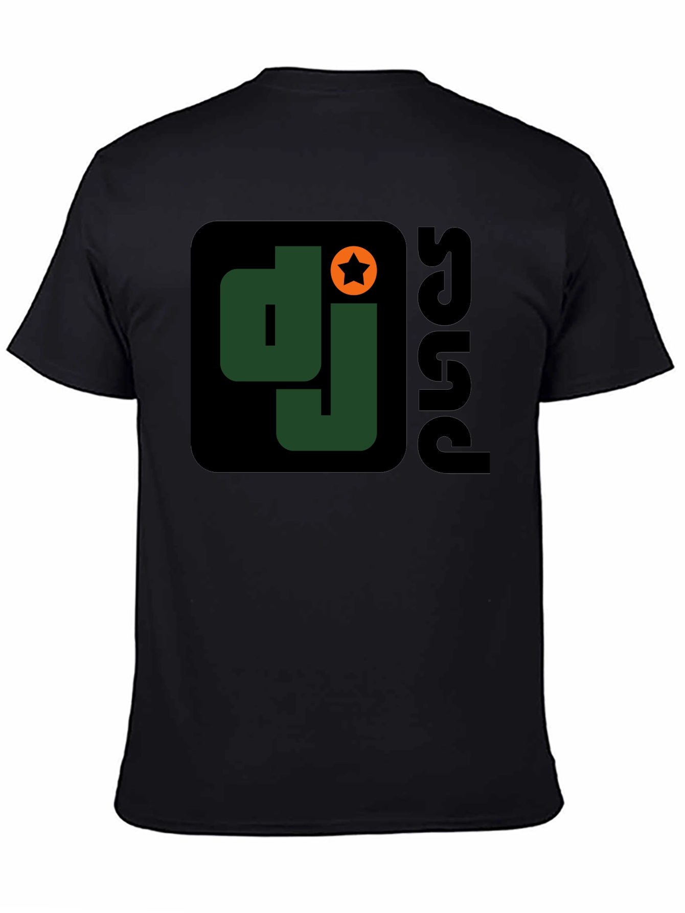 DJ Squad Graphic T-Shirt - Black Cotton Blend