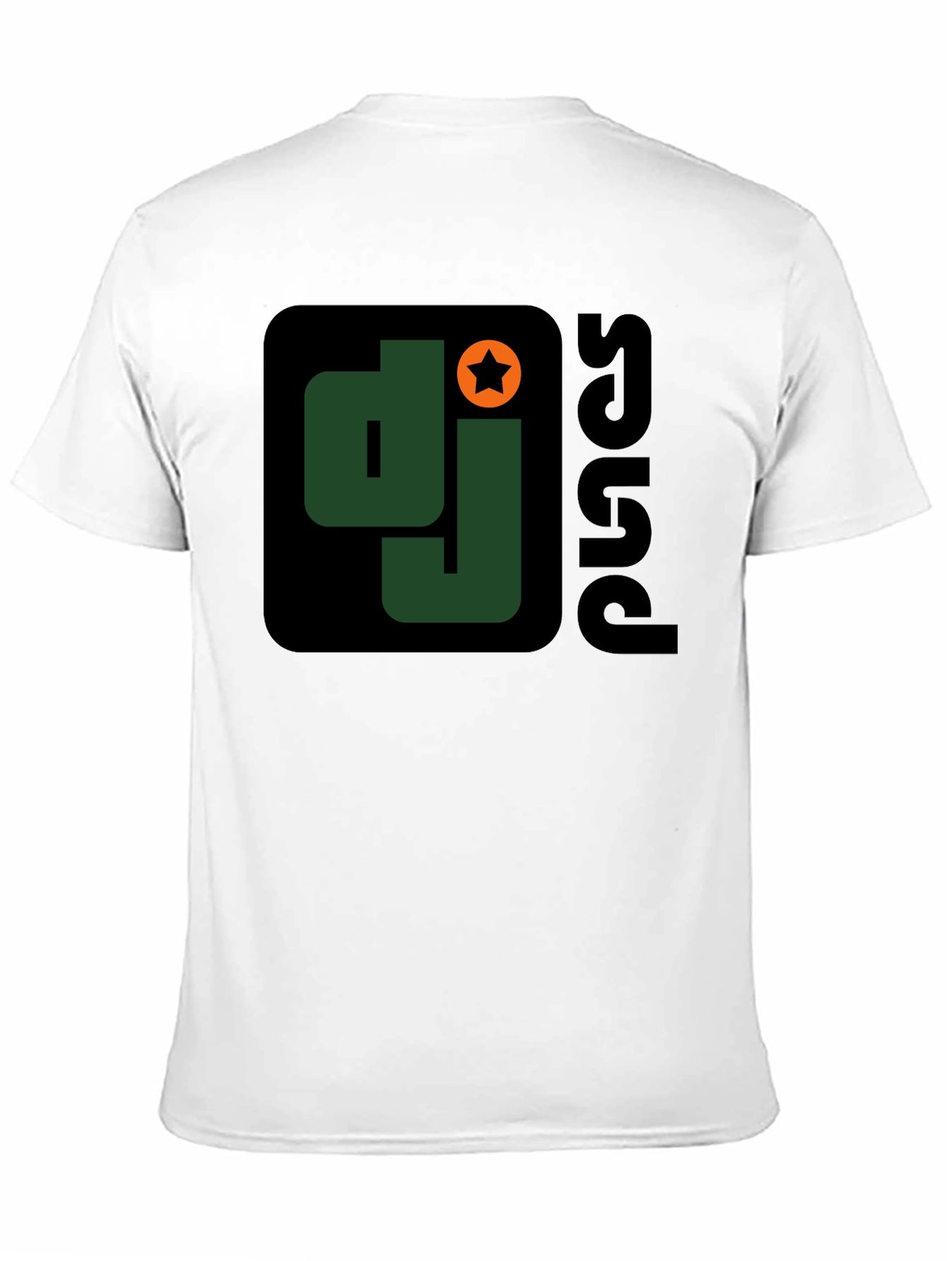 DJ Squad Graphic T-Shirt - Black Cotton Blend