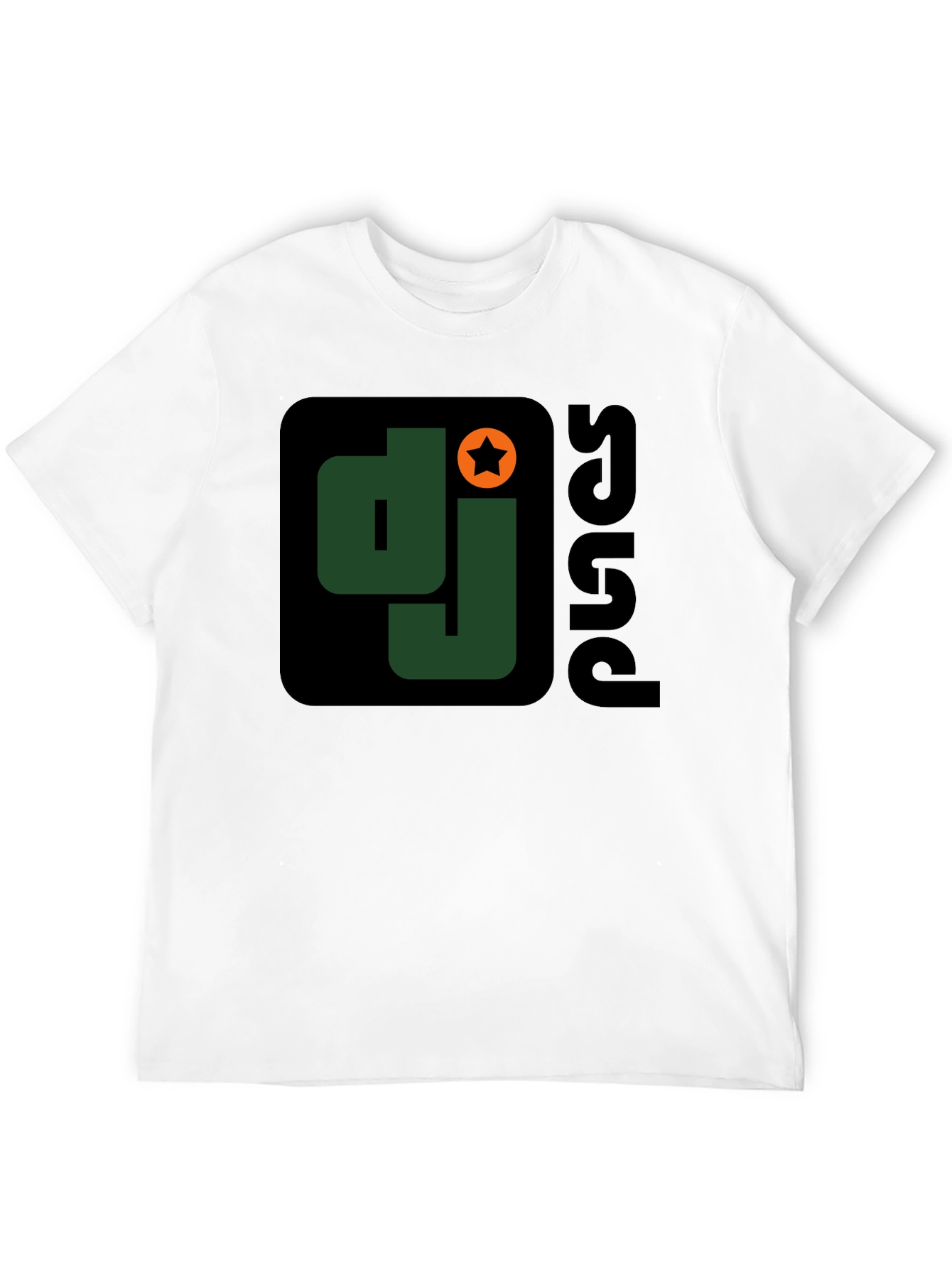 DJ Squad Graphic T-Shirt - Black Cotton Blend