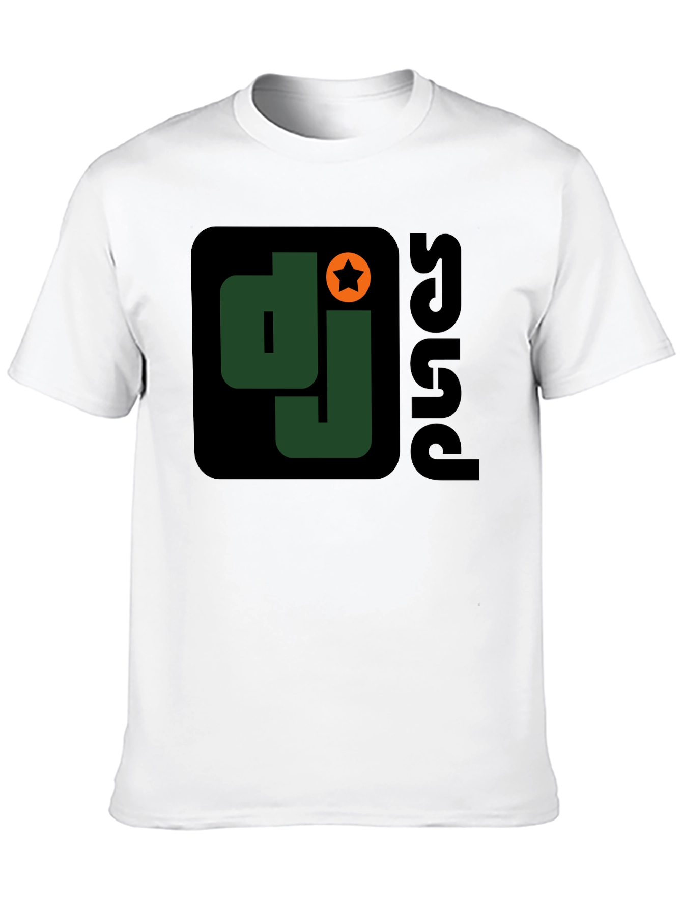 DJ Squad Graphic T-Shirt - Black Cotton Blend
