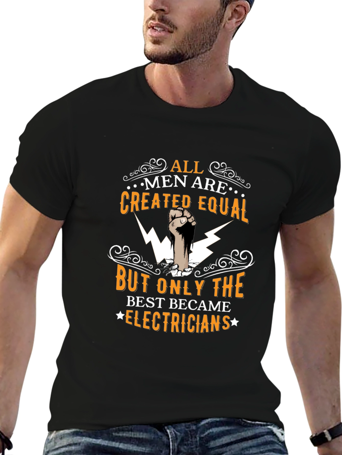 Electrician T-Shirt: All Men Are Created Equal