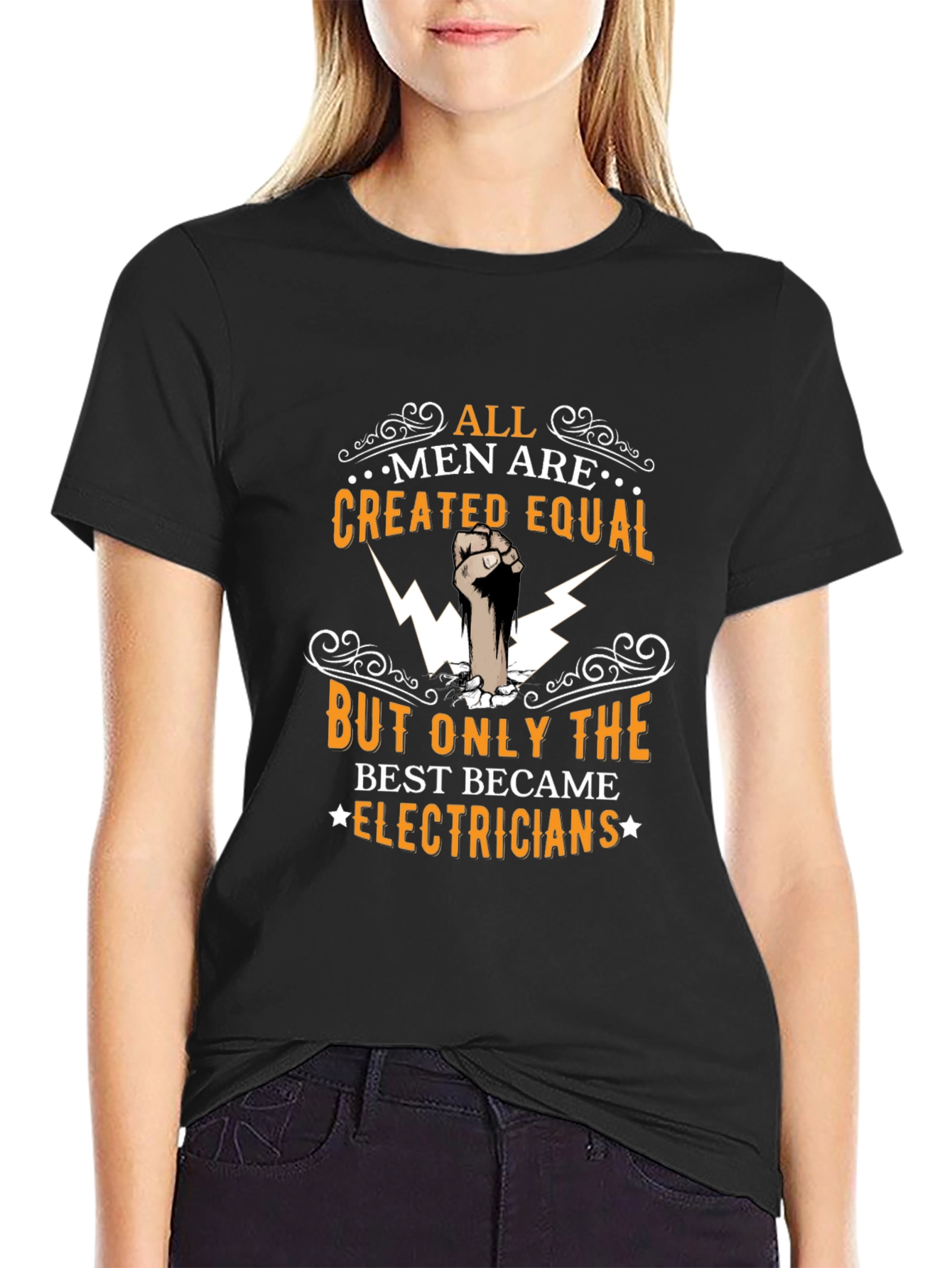 Electrician T-Shirt: All Men Are Created Equal