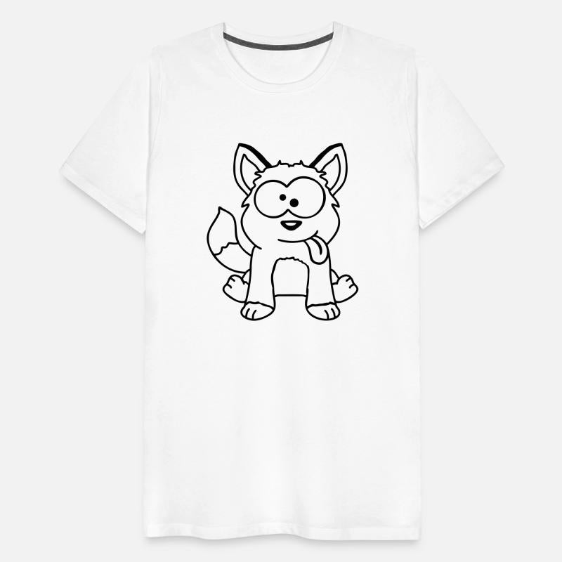 Dog Fox Funny Grimace Squint Tongue Out Cartoon