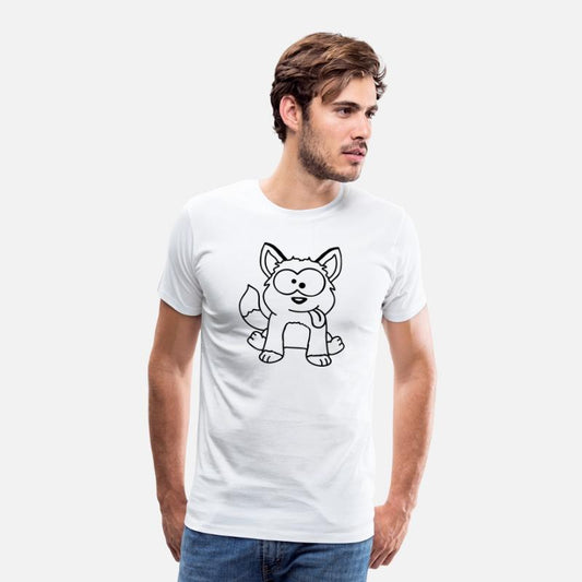 Dog Fox Funny Grimace Squint Tongue Out Cartoon