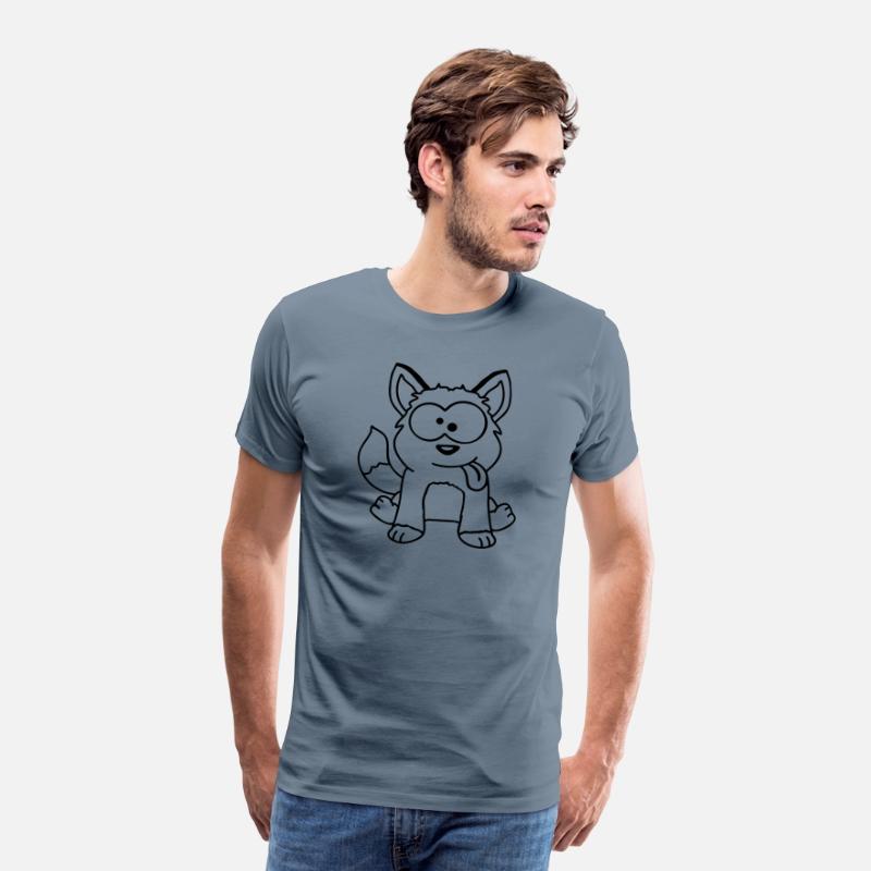 Dog Fox Funny Grimace Squint Tongue Out Cartoon