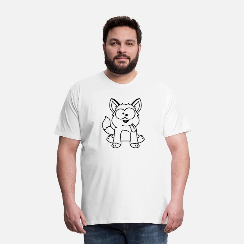 Dog Fox Funny Grimace Squint Tongue Out Cartoon