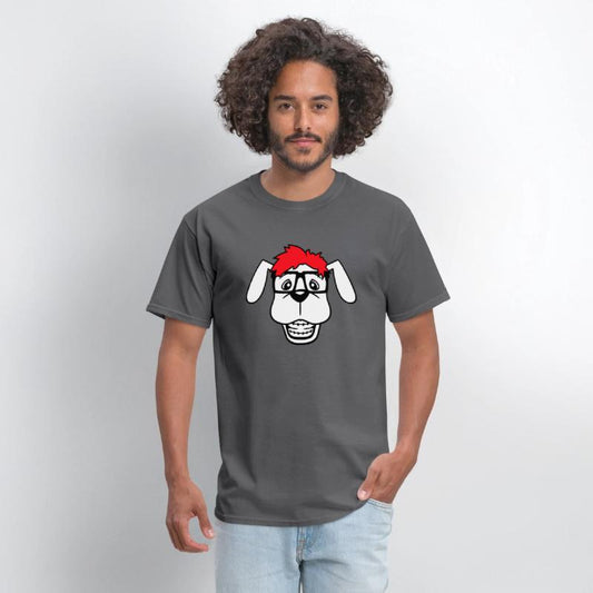 Dog Nerd Horn-Rimmed Glasses Geek Braces Smart Fun