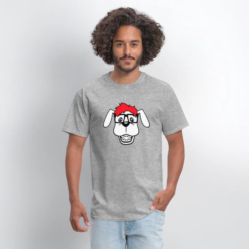 Dog Nerd Horn-Rimmed Glasses Geek Braces Smart Fun