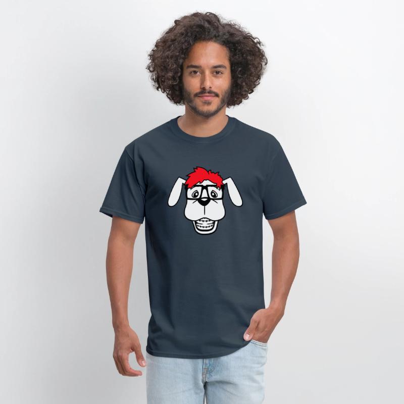 Dog Nerd Horn-Rimmed Glasses Geek Braces Smart Fun