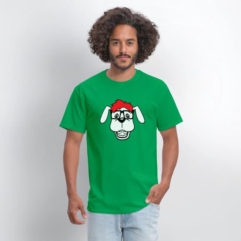 Dog Nerd Horn-Rimmed Glasses Geek Braces Smart Fun