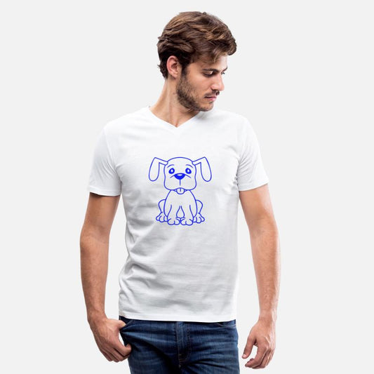 Dog Sits Cute Little Happy Puppy Pet Friendly Fun