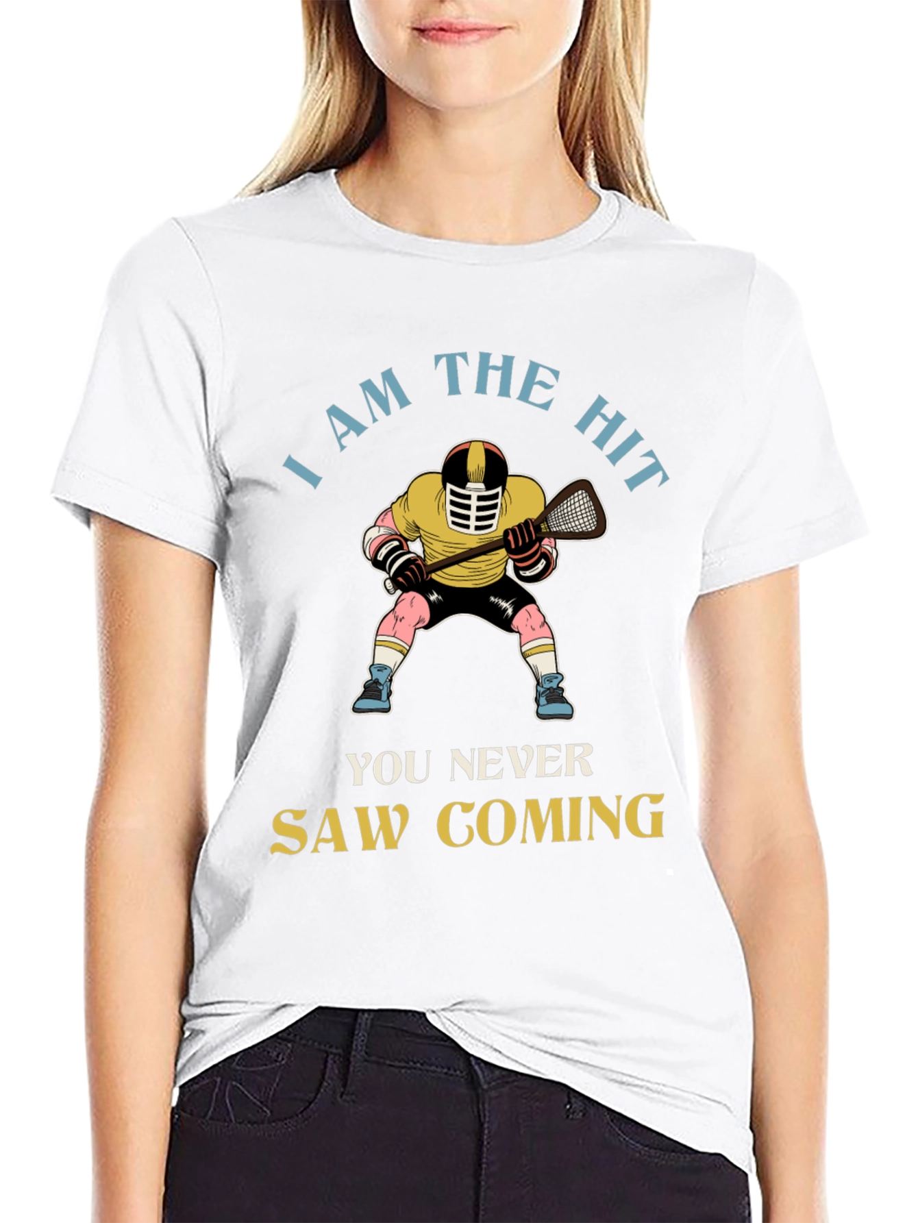 Lacrosse Hit T-Shirt - You Never Saw Coming