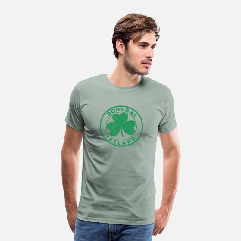Donegal Ireland Shamrock Sign Distressed Green