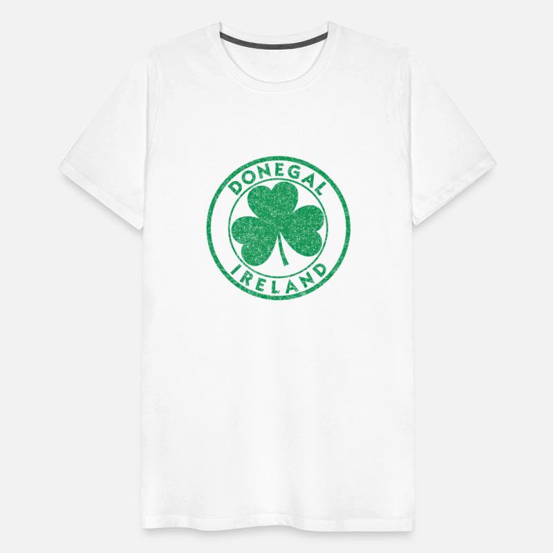 Donegal Ireland Shamrock Sign Distressed Green