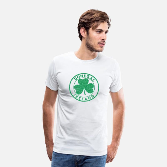 Donegal Ireland Shamrock Sign Distressed Green
