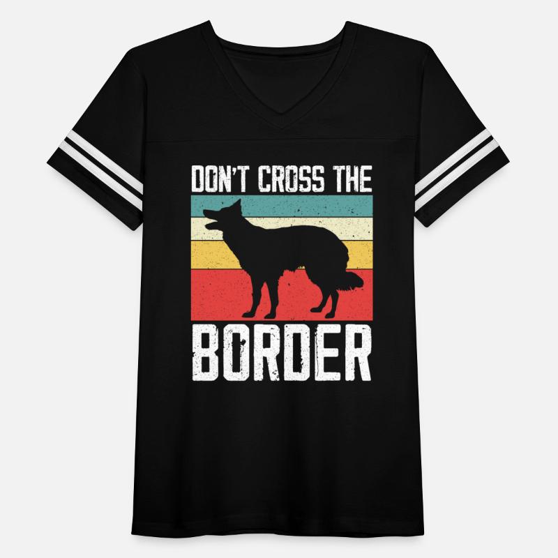 Don't Cross The Border Collie Dog Puppy Paw Love
