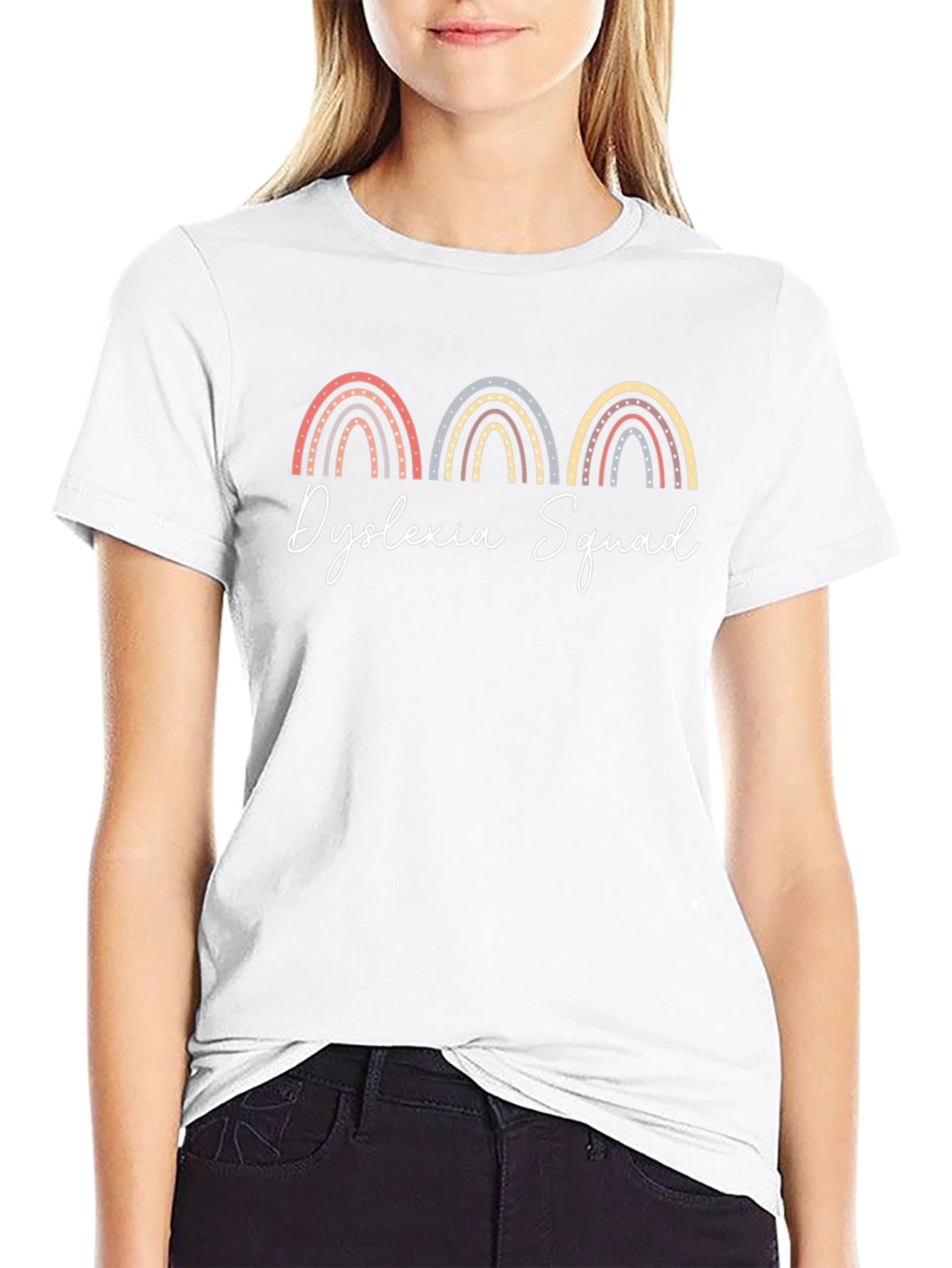 Dyslexia Squad Rainbow Graphic Tee