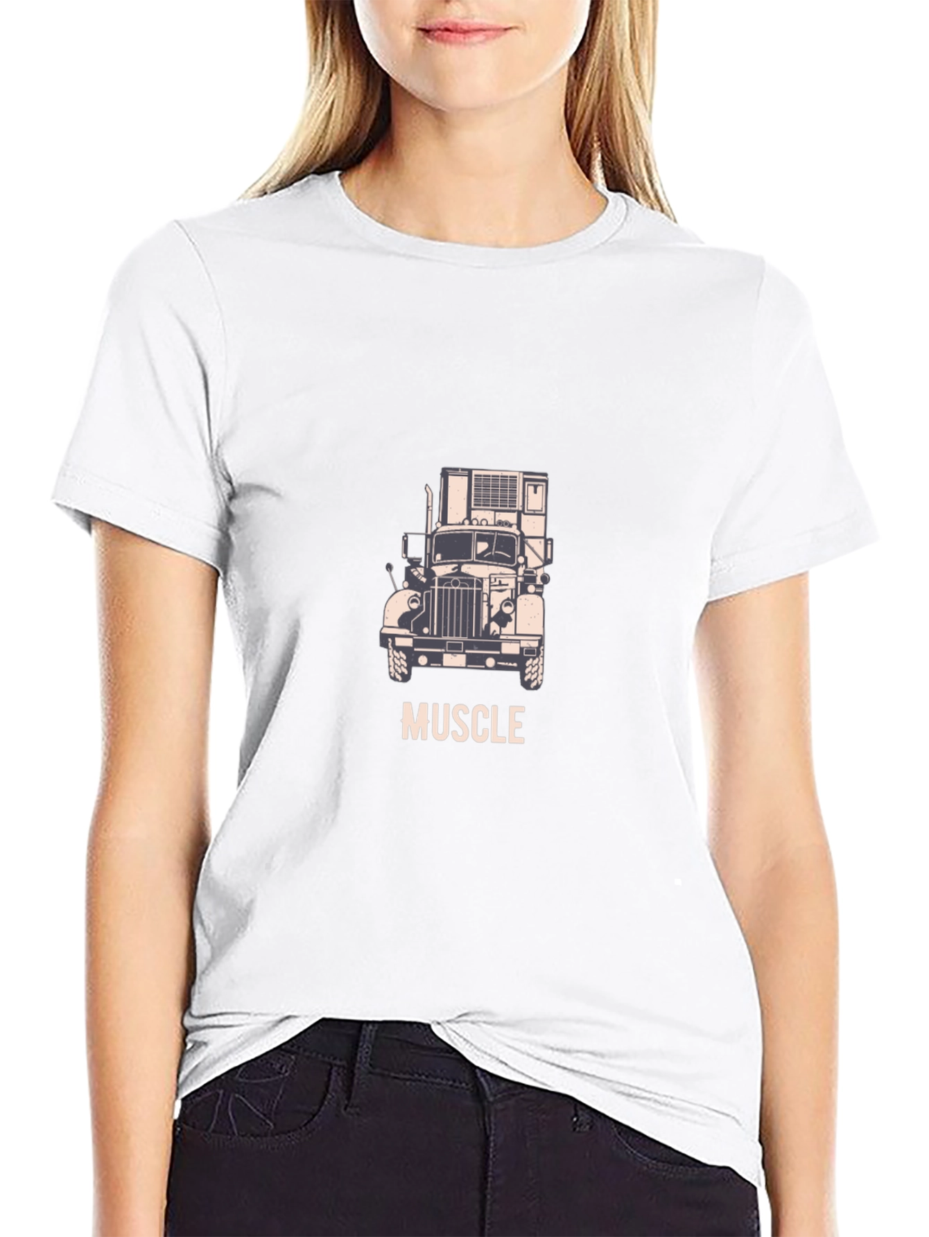 Muscle Truck Graphic Tee - Black