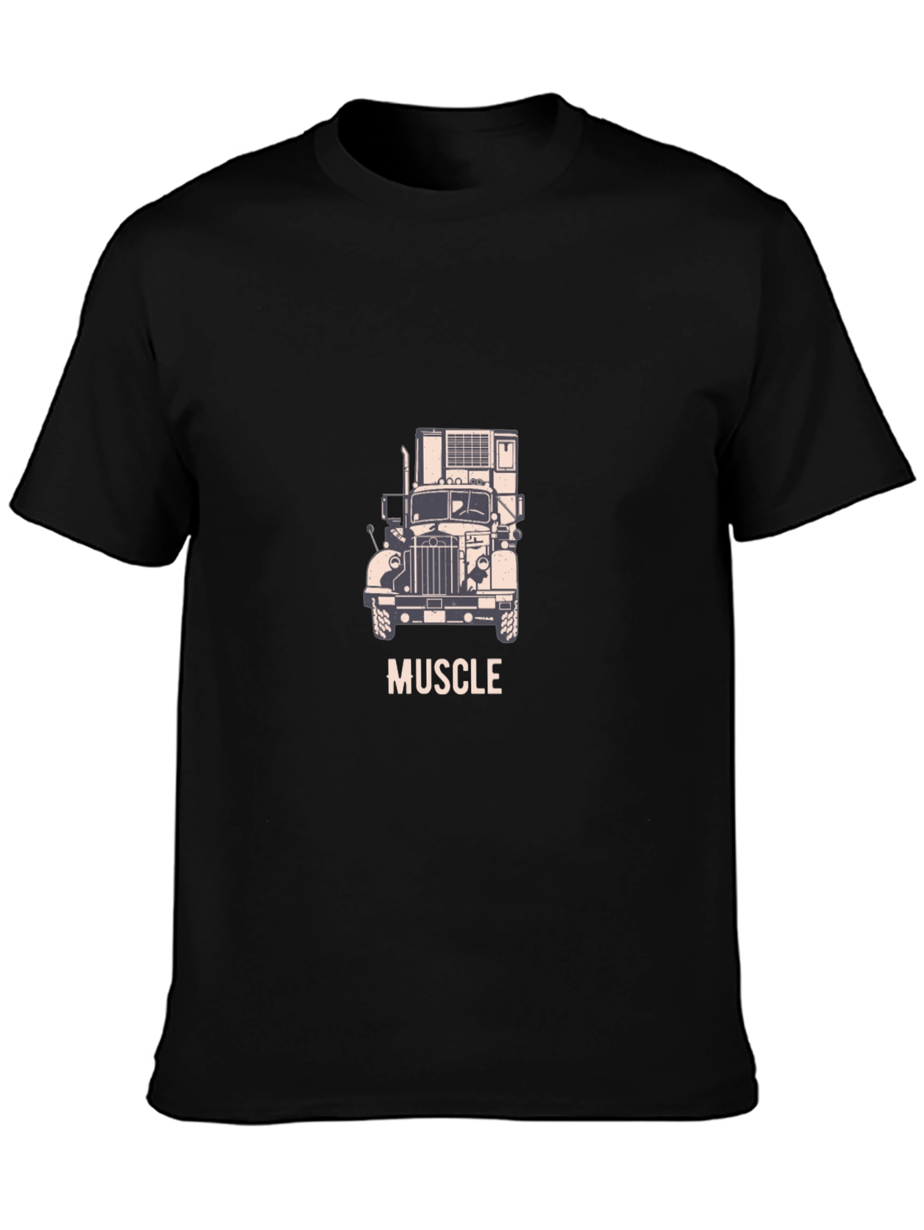 Muscle Truck Graphic Tee - Black
