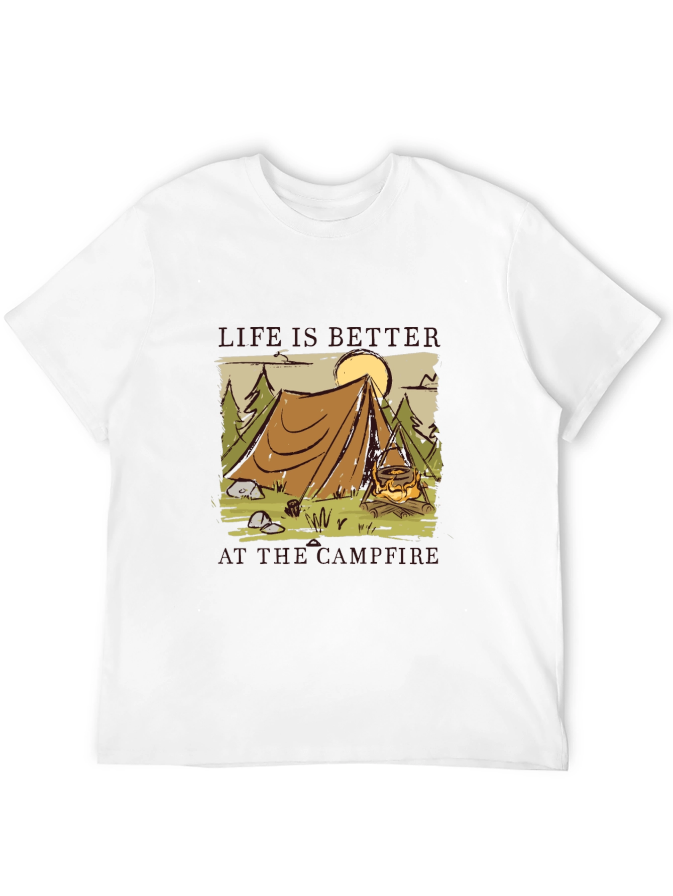 Camping Campfire Graphic Tee