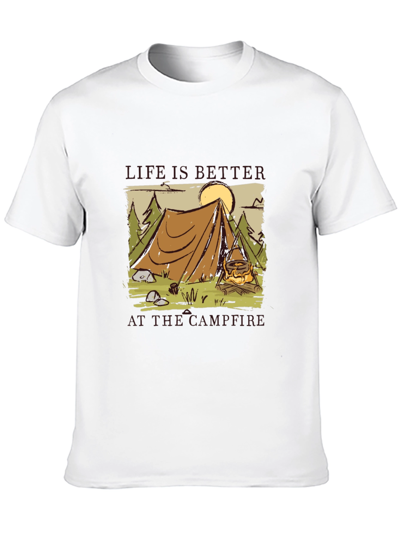 Camping Campfire Graphic Tee