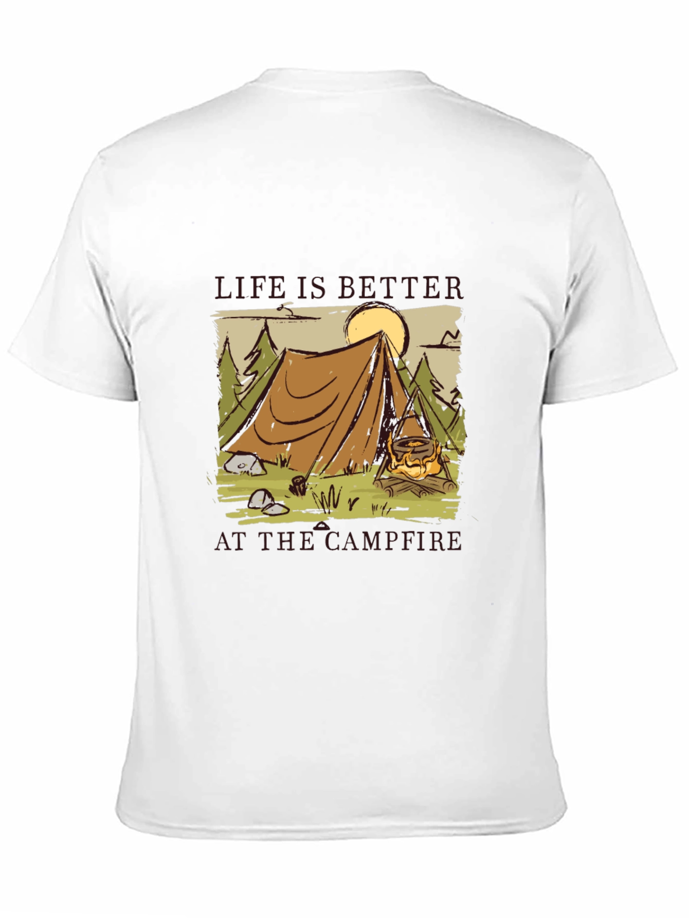 Camping Campfire Graphic Tee
