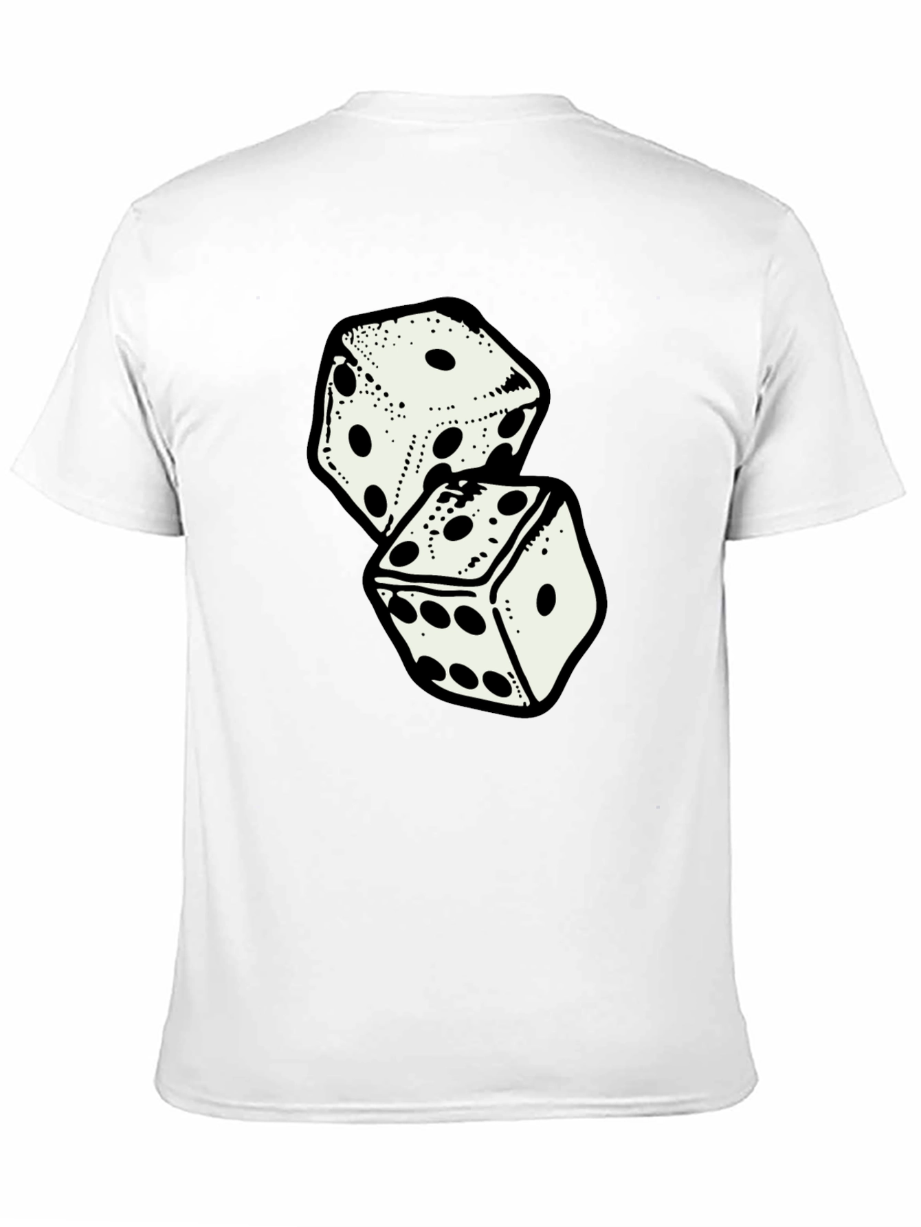 Dice Graphic T-Shirt - Casual Black Tee