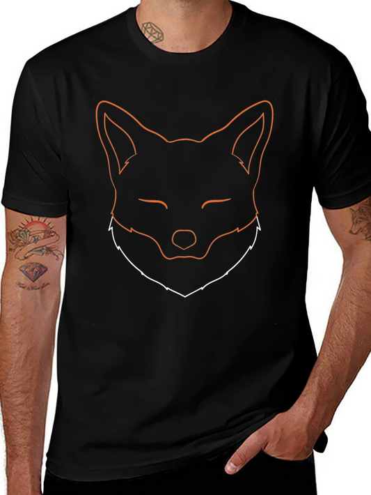 Fox Outline Graphic Tee - Unisex Soft Cotton