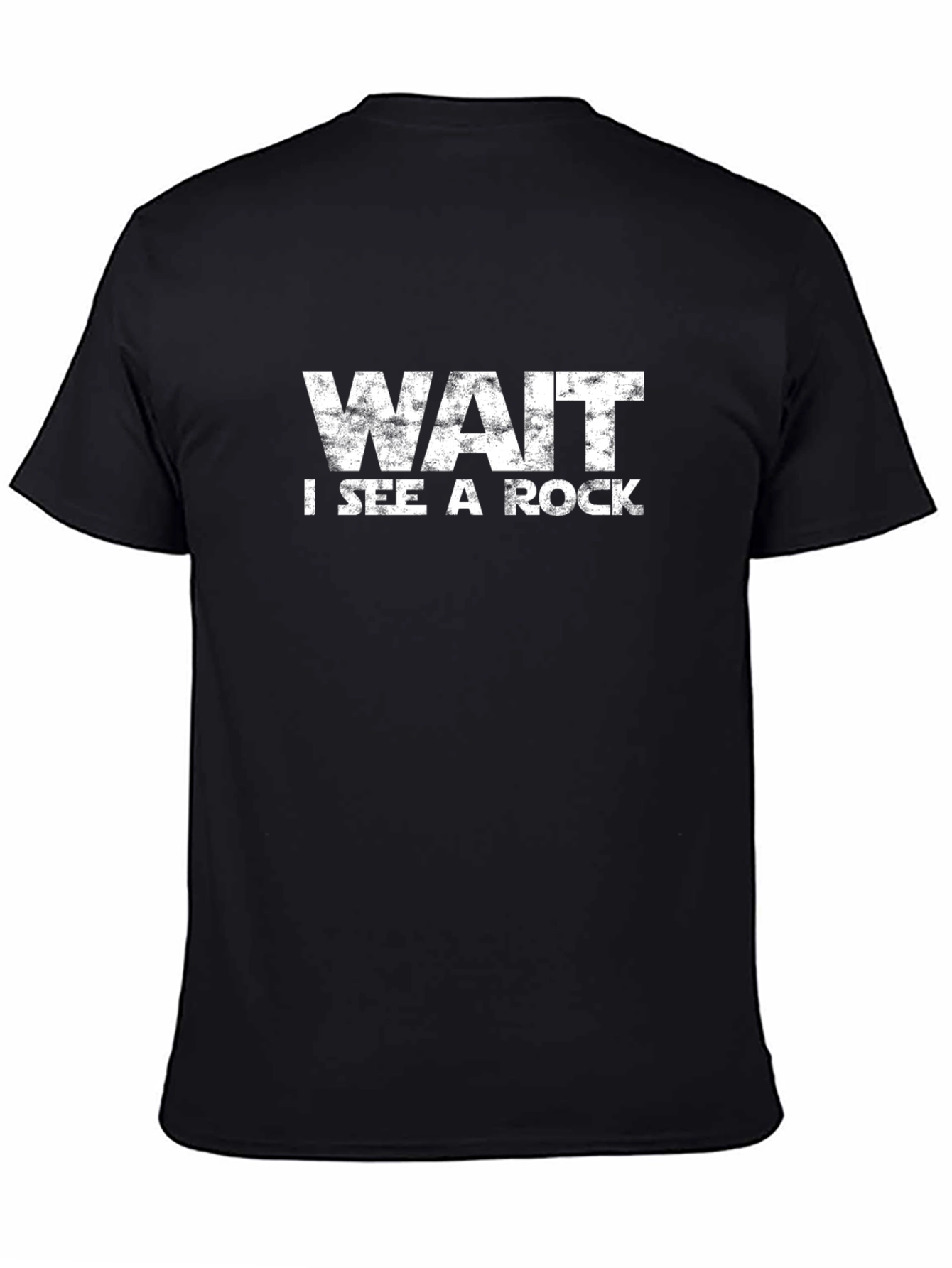 Wait I See A Rock Funny Graphic Tee