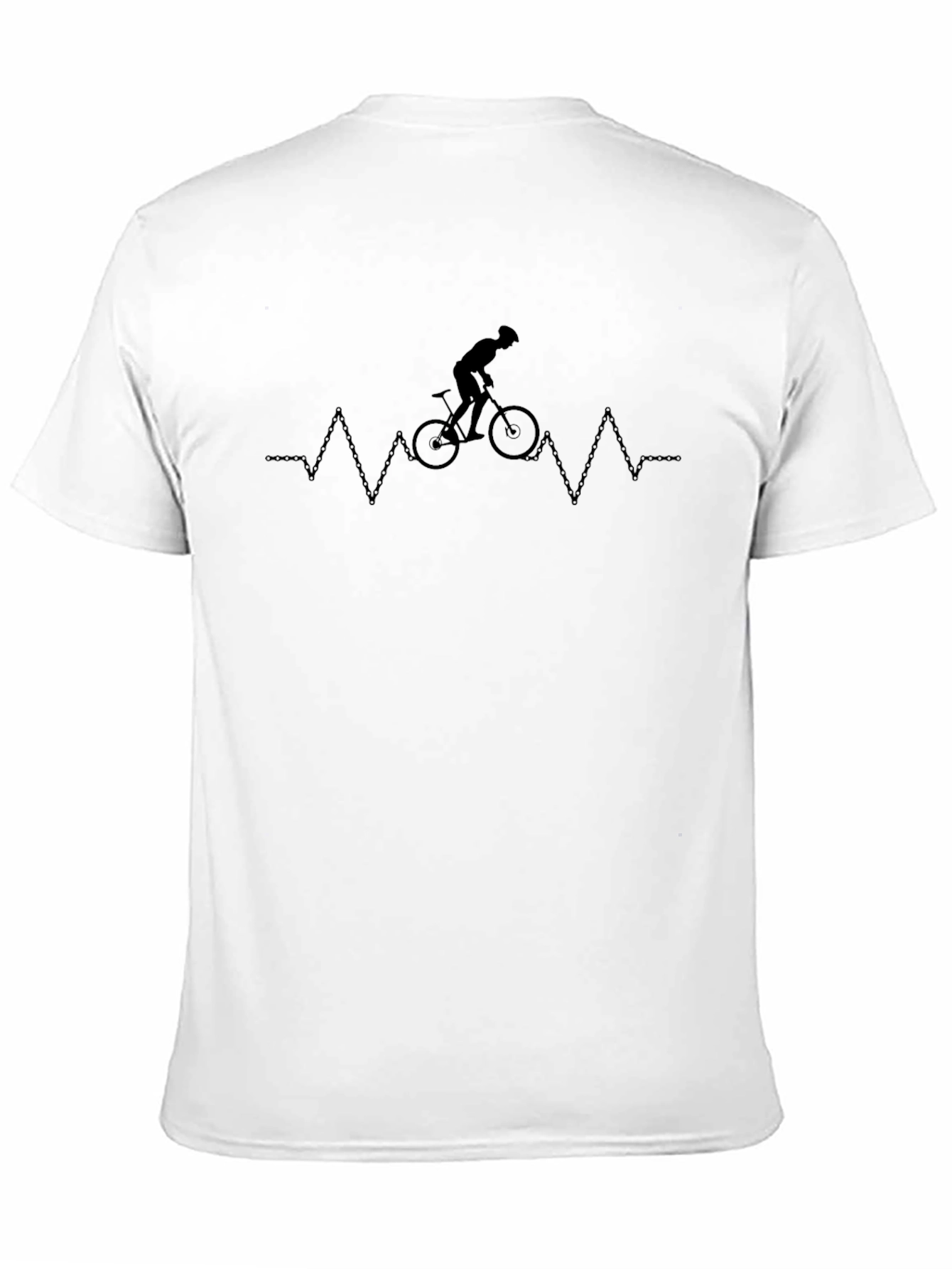 Cyclist Heartbeat Graphic Tee - Black