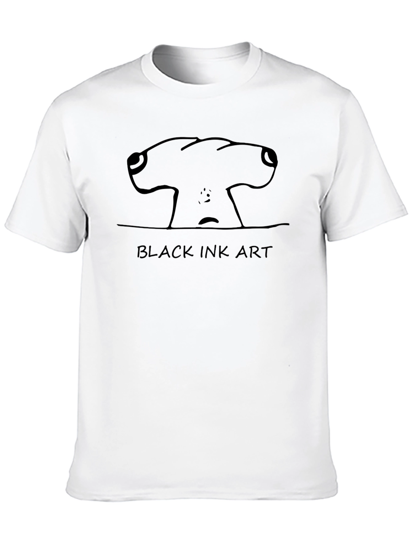 Black Ink Art T-Shirt - Unique Graphic Tee