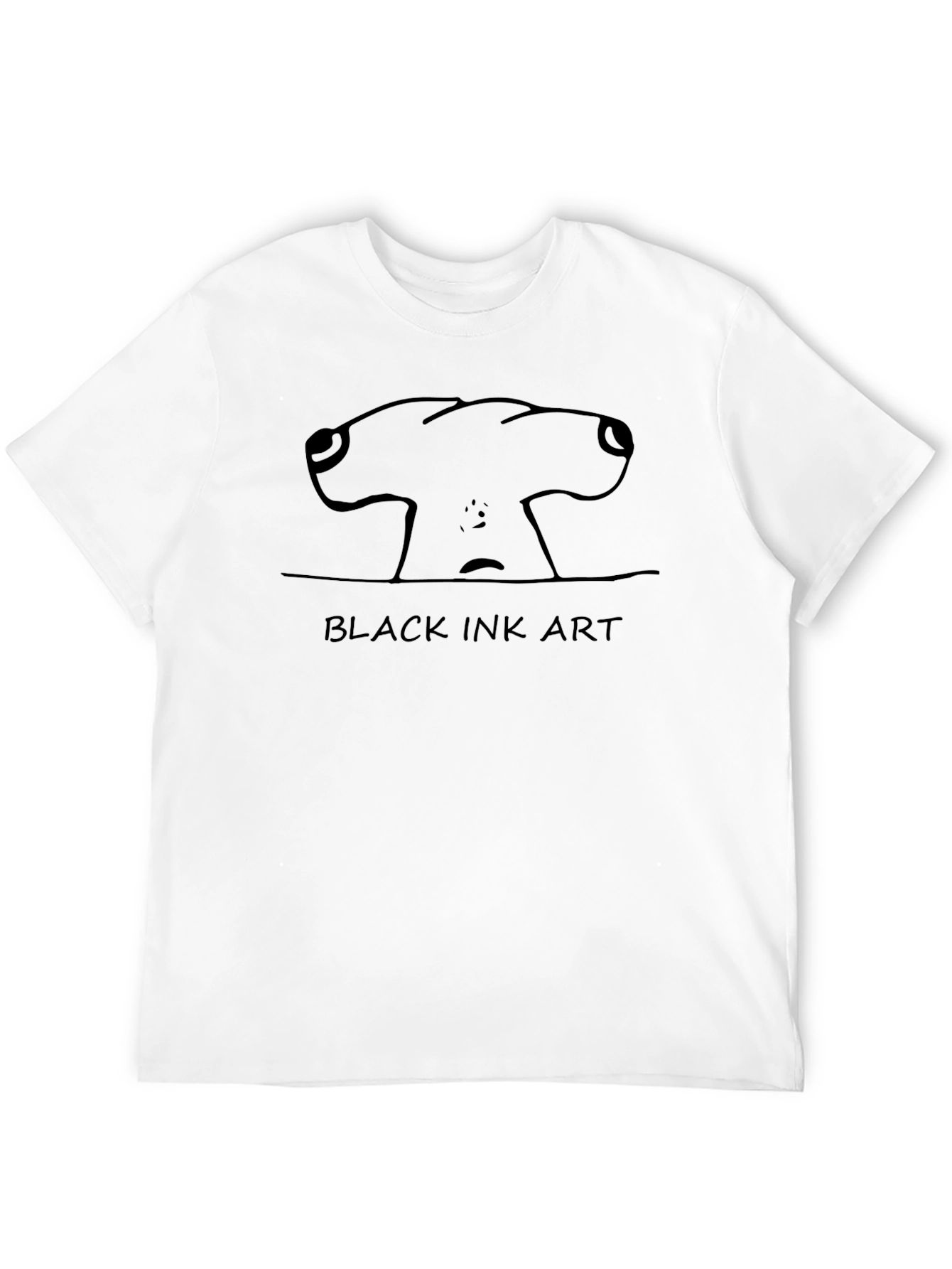Black Ink Art T-Shirt - Unique Graphic Tee