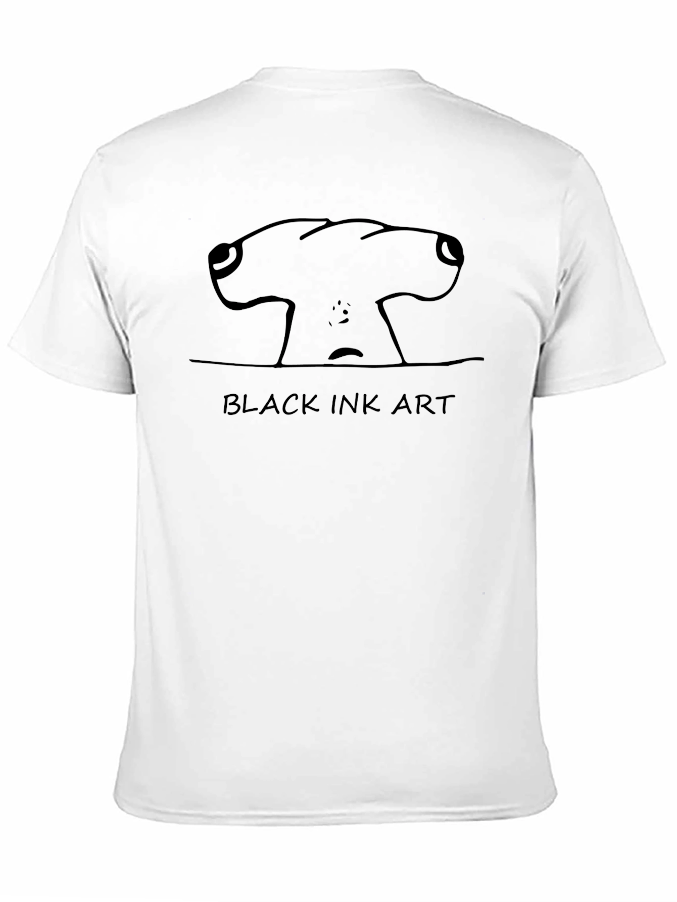 Black Ink Art T-Shirt - Unique Graphic Tee