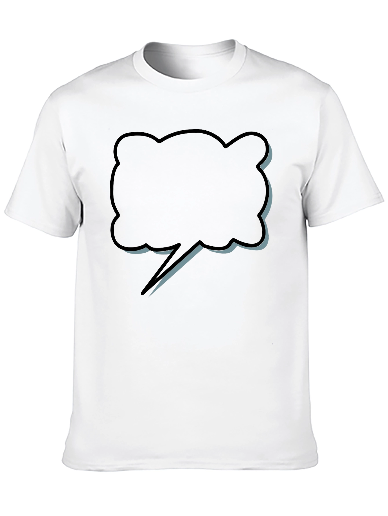 Statement Bubble Graphic T-Shirt - Soft Cotton Blend
