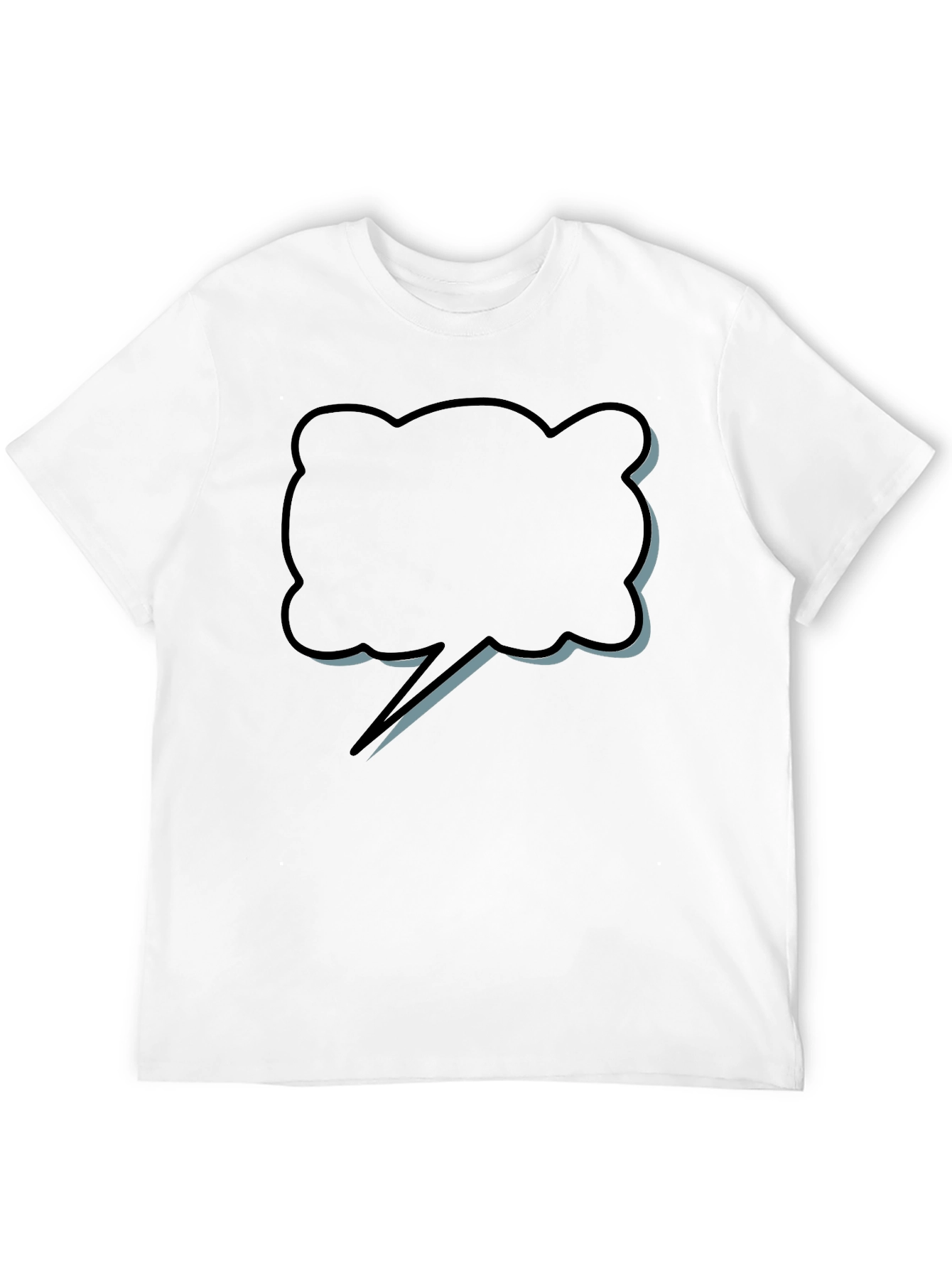Statement Bubble Graphic T-Shirt - Soft Cotton Blend