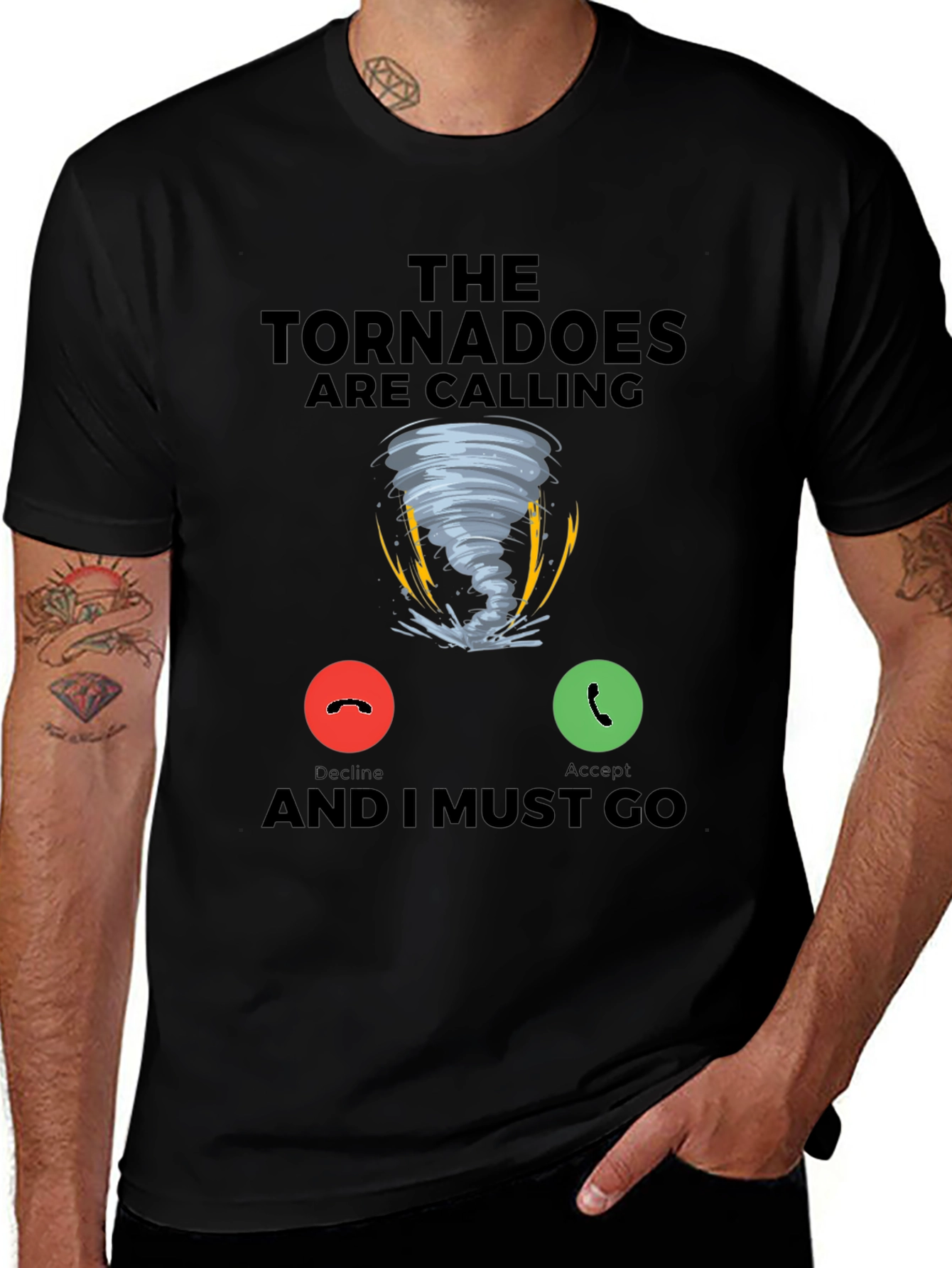 Tornado Calling Graphic T-Shirt