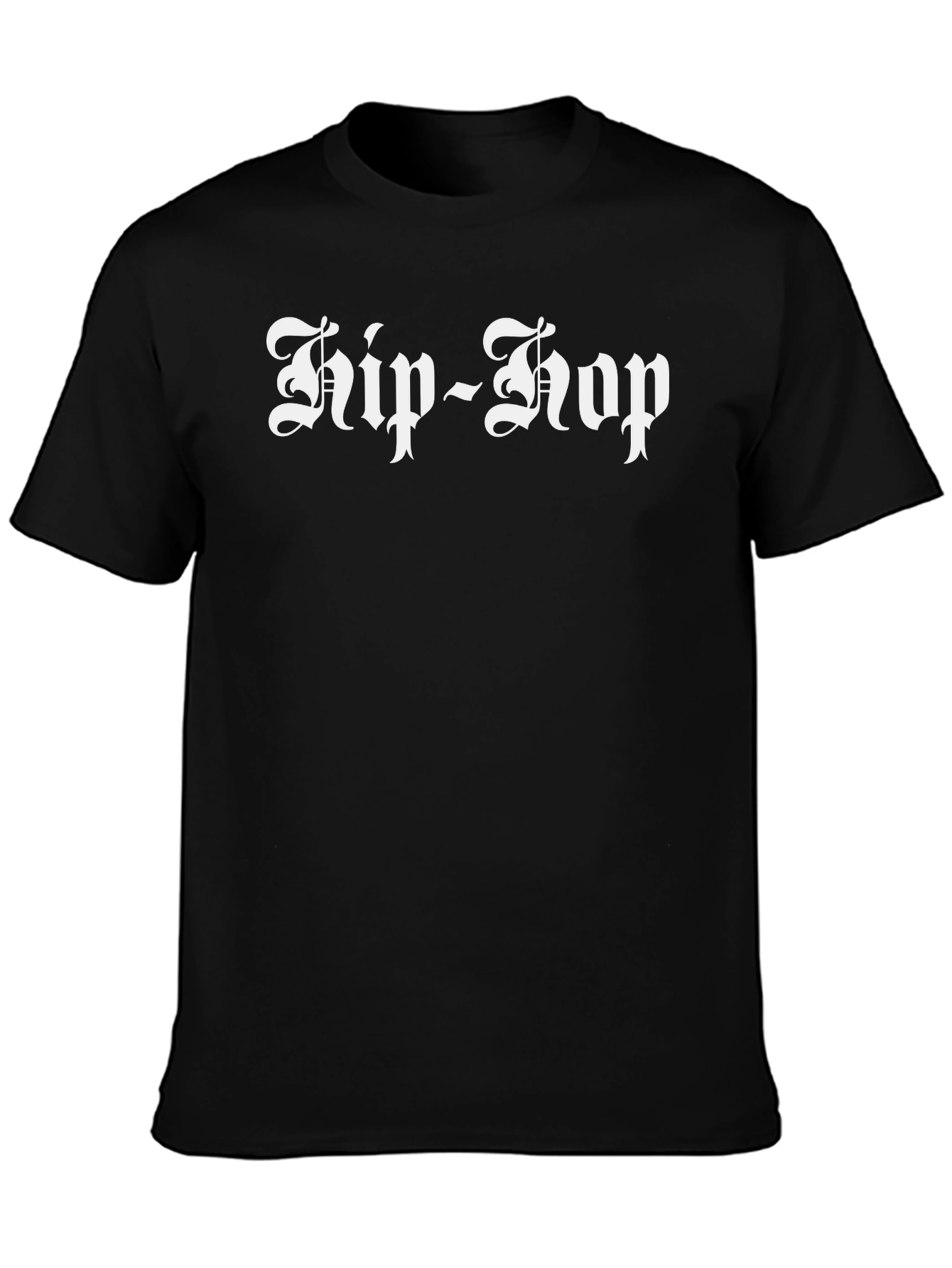Hip Hop Graphic Tee - Black T-Shirt