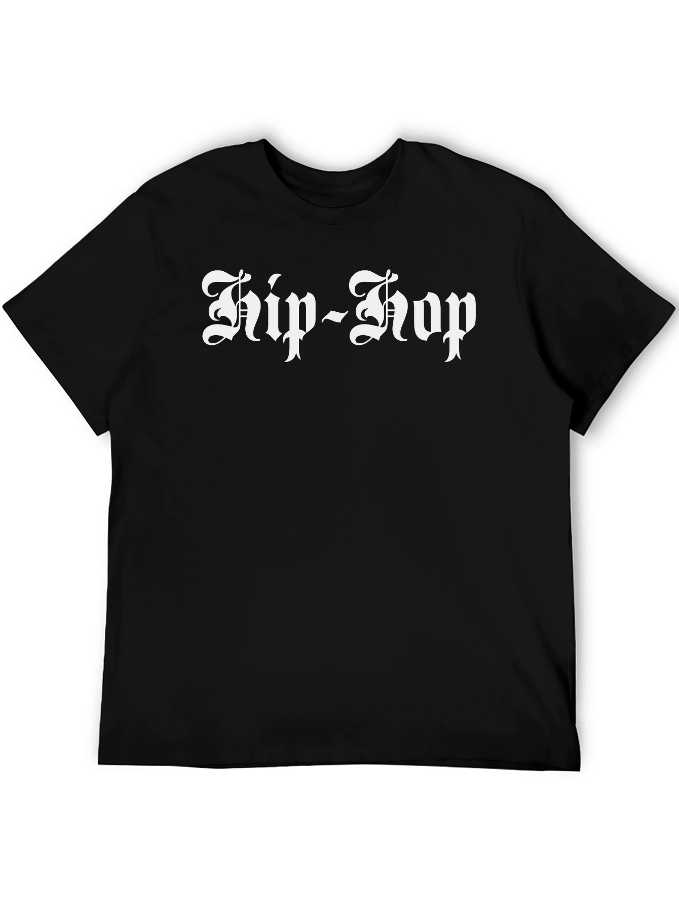 Hip Hop Graphic Tee - Black T-Shirt