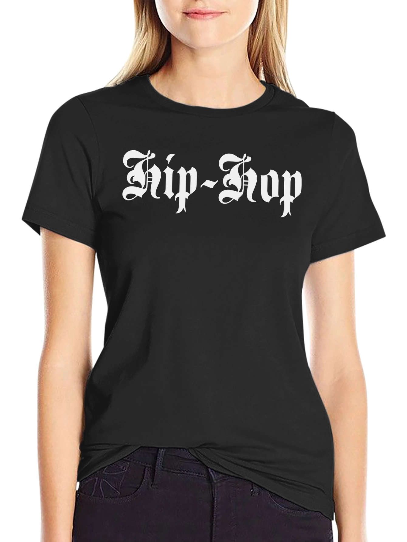 Hip Hop Graphic Tee - Black T-Shirt
