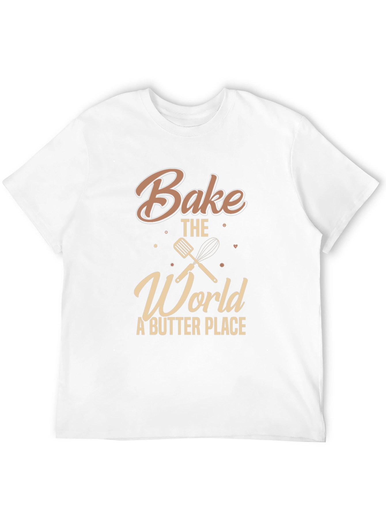 Bake the World T-Shirt: Spatula & Whisk Design