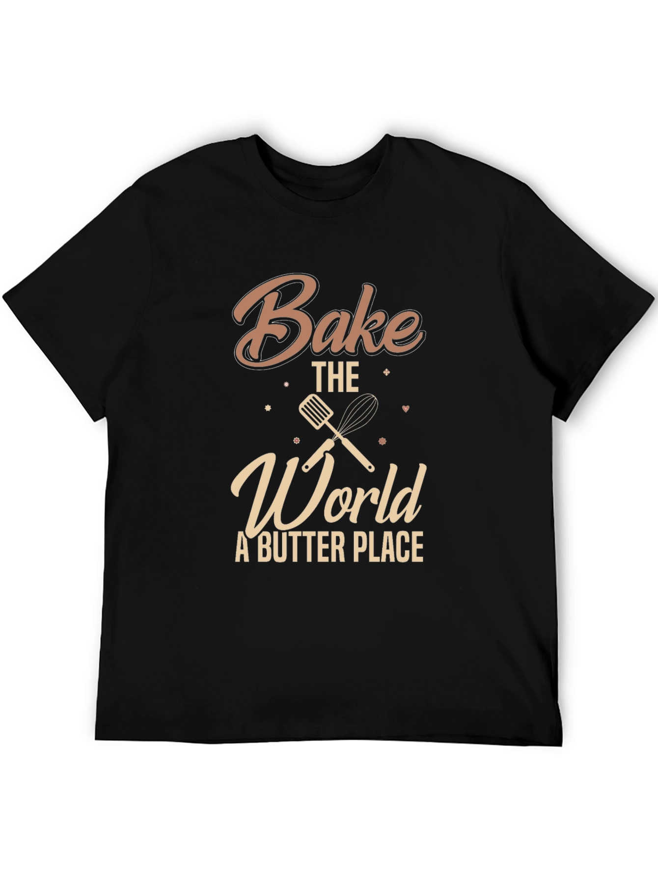 Bake the World T-Shirt: Spatula & Whisk Design