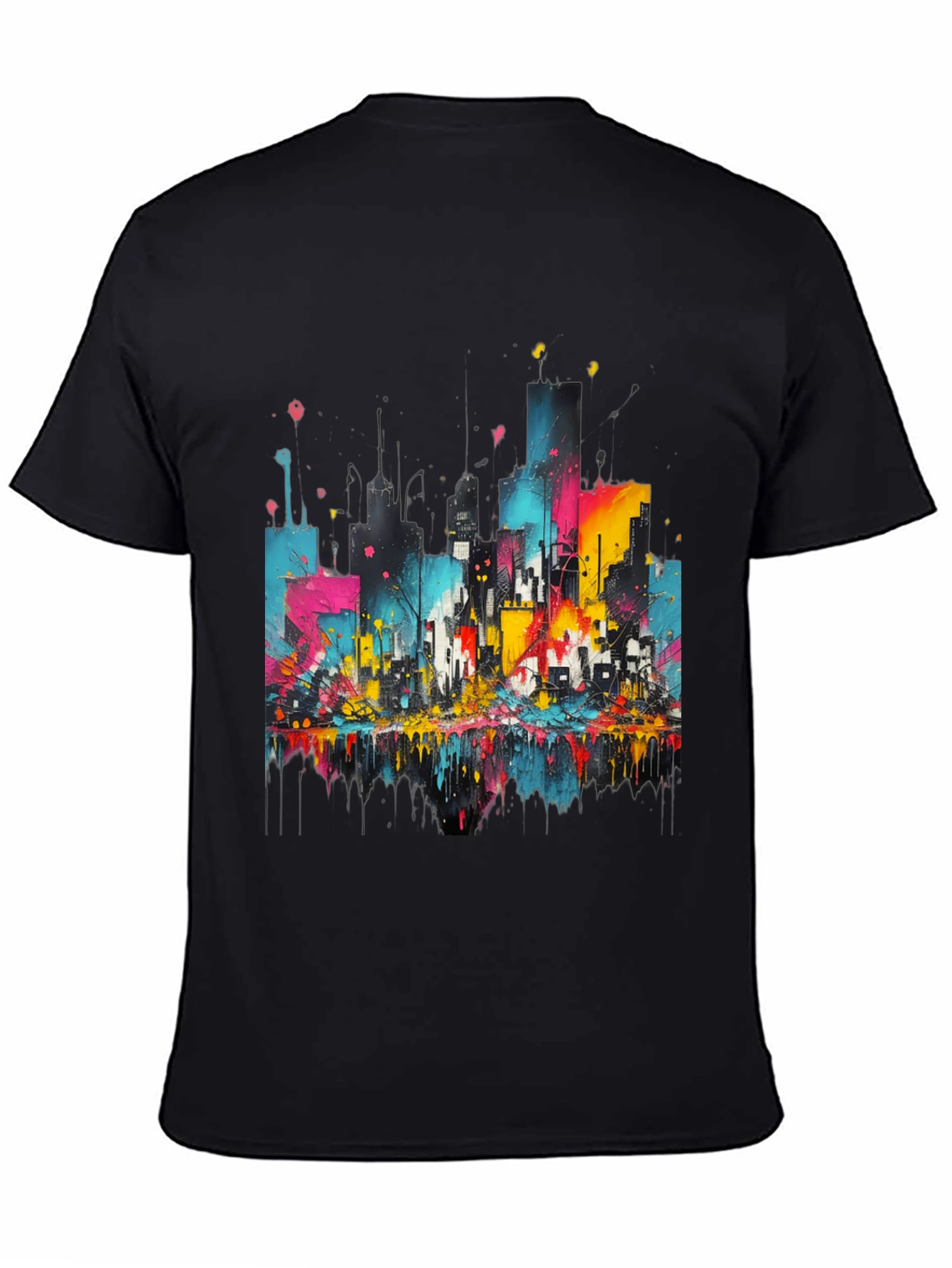 Urban Art T-Shirt - Vivid Cityscape Design