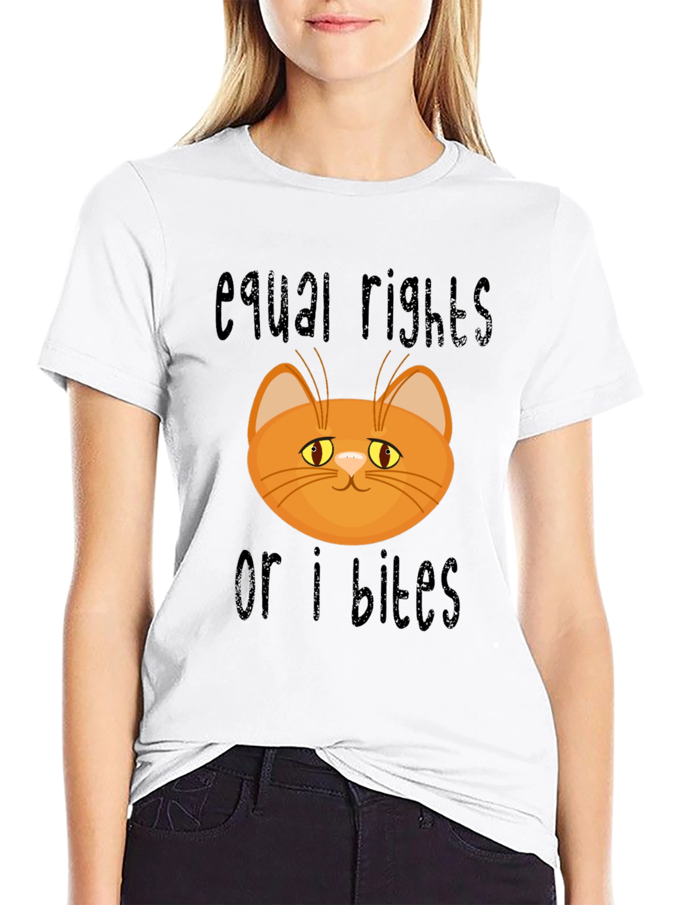 Equal Rights or I Bites Cat T-Shirt
