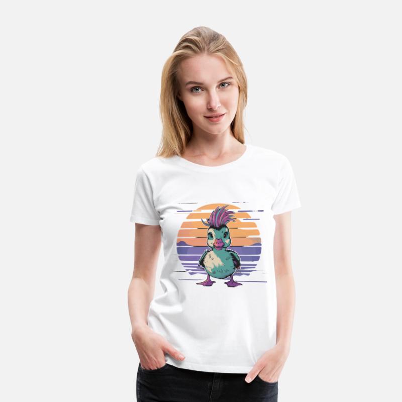 Duck Punk Style Sunset Vibes