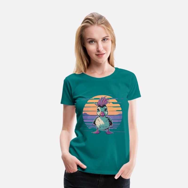 Duck Punk Style Sunset Vibes